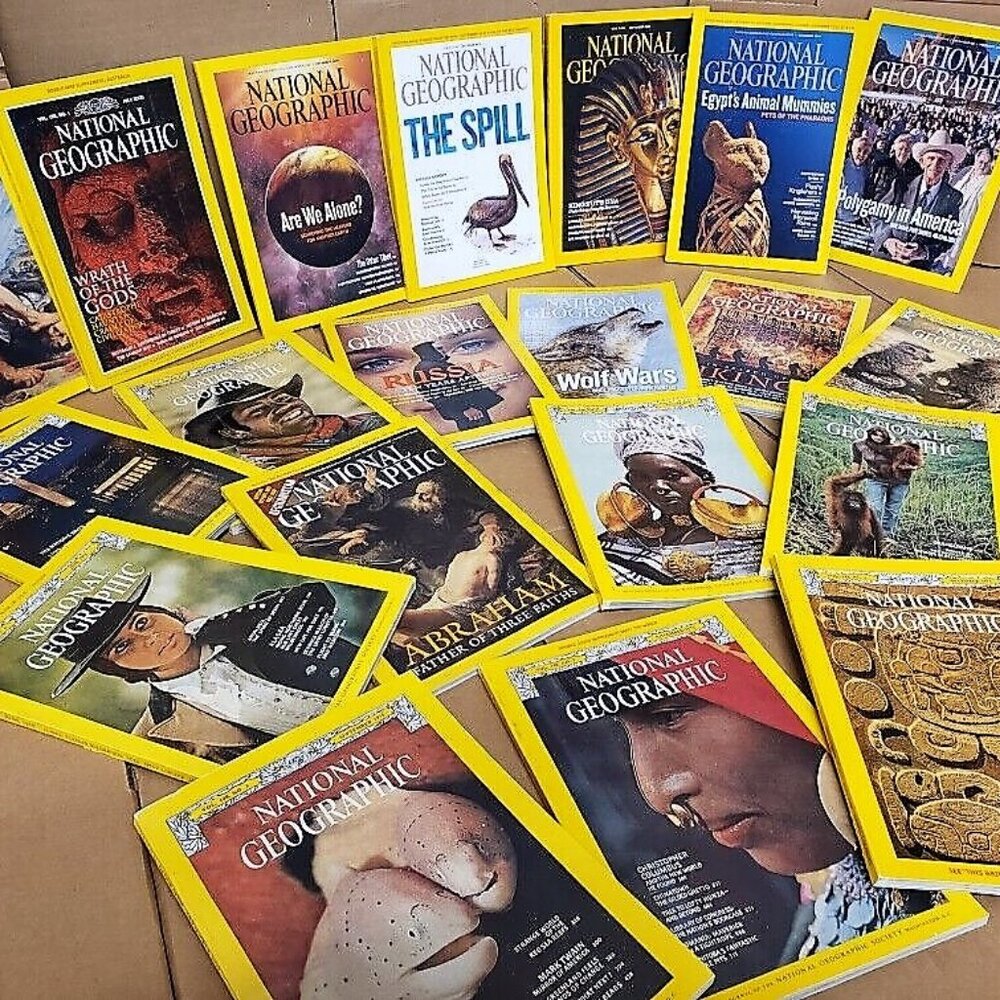National Geographic Magazine Bundle Lot of 2 Magazines 1960 - 2024 Random Dates